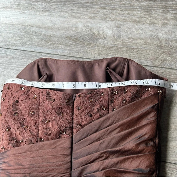 NWT  IZIDRESS Strapless Sequins Evening Bride Cocktail Dress - Picture 15 of 16